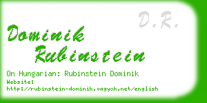 dominik rubinstein business card